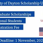 University of Dayton USA International Scholarship 2020/21