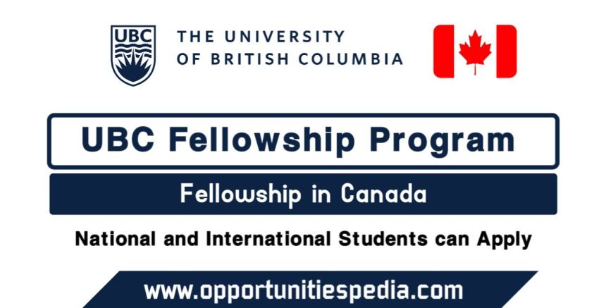 UBC Fellowships in Canada 2025-2026 (Funded)