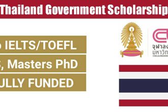 Thailand Government Scholarship 2021 At Chulalongkorn University For Bs, Ms & PhD Degree