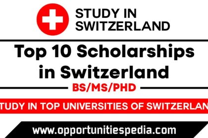 Top 10 Switzerland Scholarships 2024-2025 For International Students