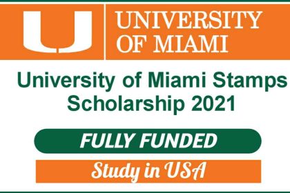 University of Miami Stamps Undergraduate Scholarship 2021 in USA - Fully Funded
