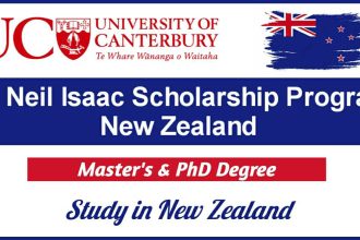 Sir Neil Isaac Scholarship 2021 at University of Canterbury - Study in New Zealand