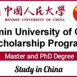 Renmin University Fully Funded Scholarship Program 2021 in China
