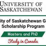 University of Saskatchewan Graduate Scholarships Program 2022 (Study in Canada)