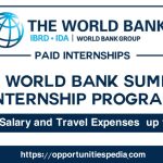 World Bank Summer Internship Program 2023 (Paid Internship)