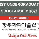 GIST Undergraduate Scholarship 2021 for International Students in South Korea - Fully Funded