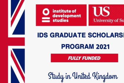 IDS Graduate Scholarship Program 2021 in the United Kingdom | Fully Funded
