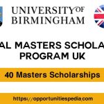 Birmingham Global Masters Scholarships 2024-25 (Study in the UK)