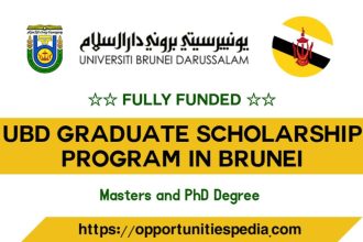 UBD Graduate Scholarship 2026 in Brunei (Fully Funded)