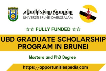 UBD Graduate Scholarship 2026 in Brunei (Fully Funded)