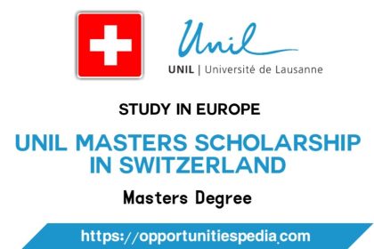 UNIL Masters Scholarship 2026 | Study in Switzerland