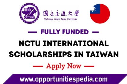 NCTU International Scholarships 2023-24 in Taiwan (Fully Funded)