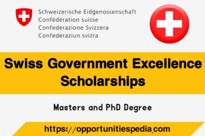 Swiss Government Excellence Scholarships 2026-2027