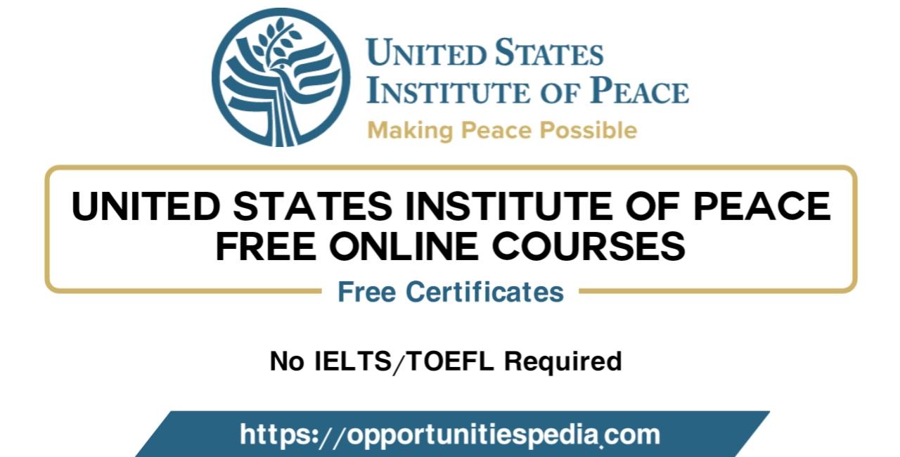 USIP Free Online Courses 2024 (Free Certificates)