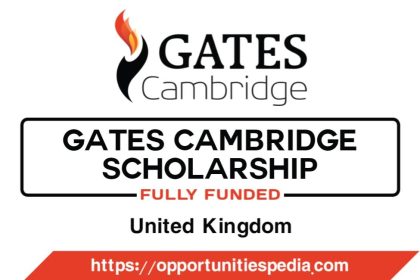 Gates Cambridge Scholarship 2026-27 in the UK (Fully Funded)