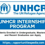 UNHCR Internship Program 2025 (Apply Now)