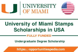 University of Miami Stamps Scholarship 2026 in USA (Fully Funded)