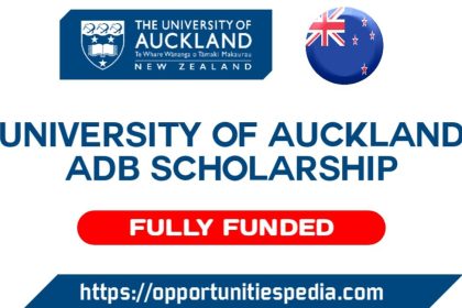 University of Auckland ADB Scholarships 2023-24 in New Zealand (Fully Funded)