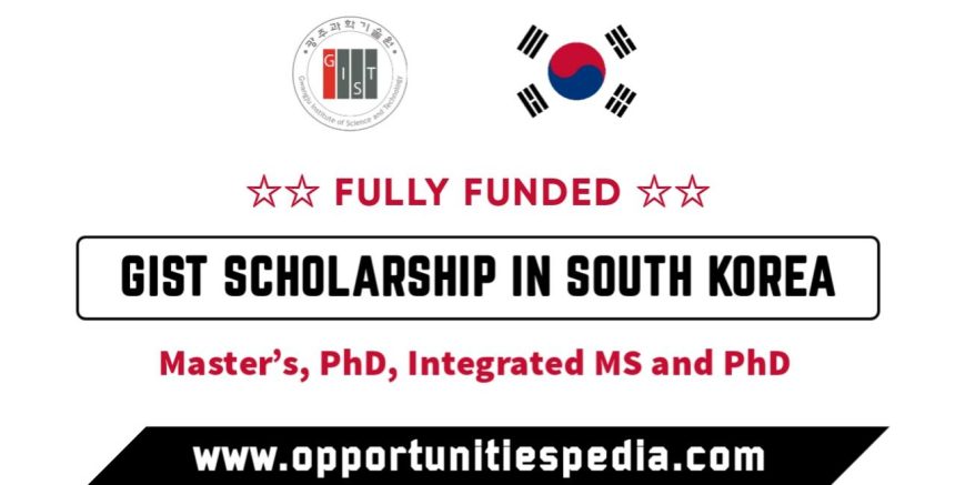 GIST Scholarships in South Korea 2026 (Fully Funded)