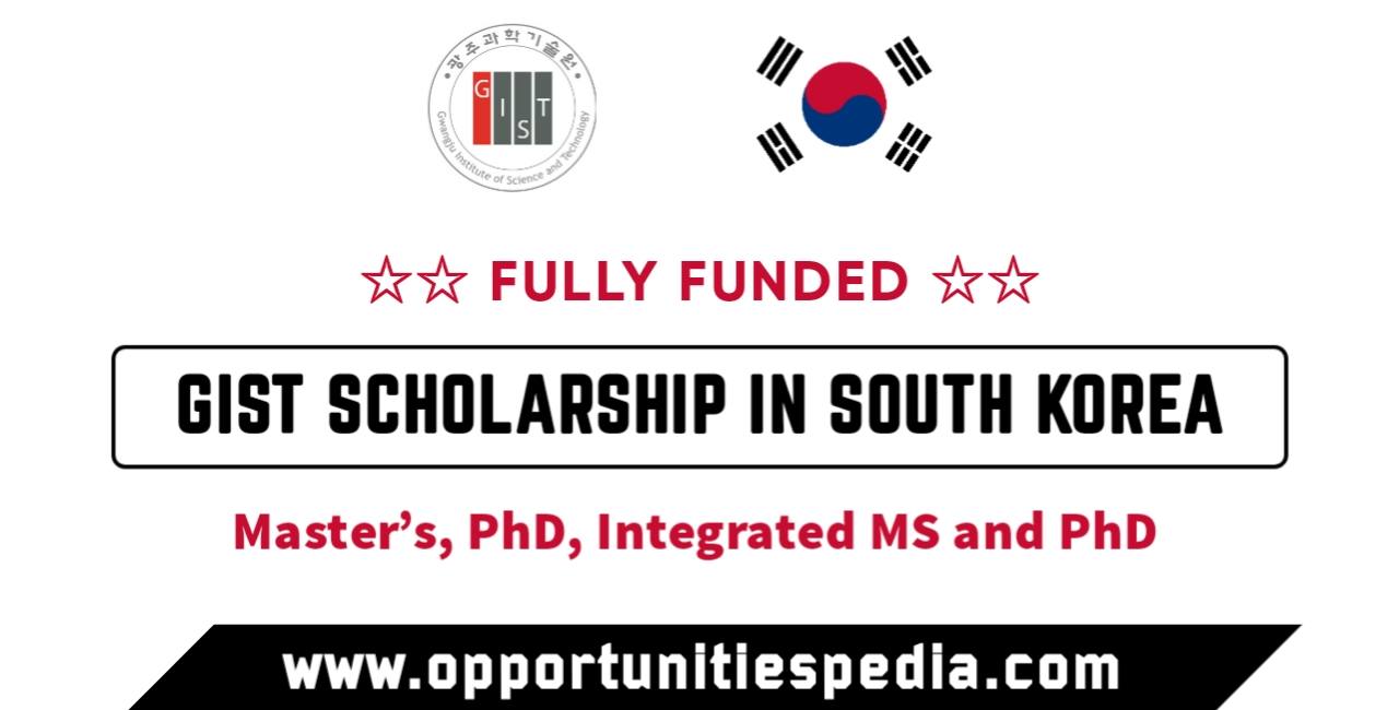 GIST Scholarships in South Korea 2026 (Fully Funded)