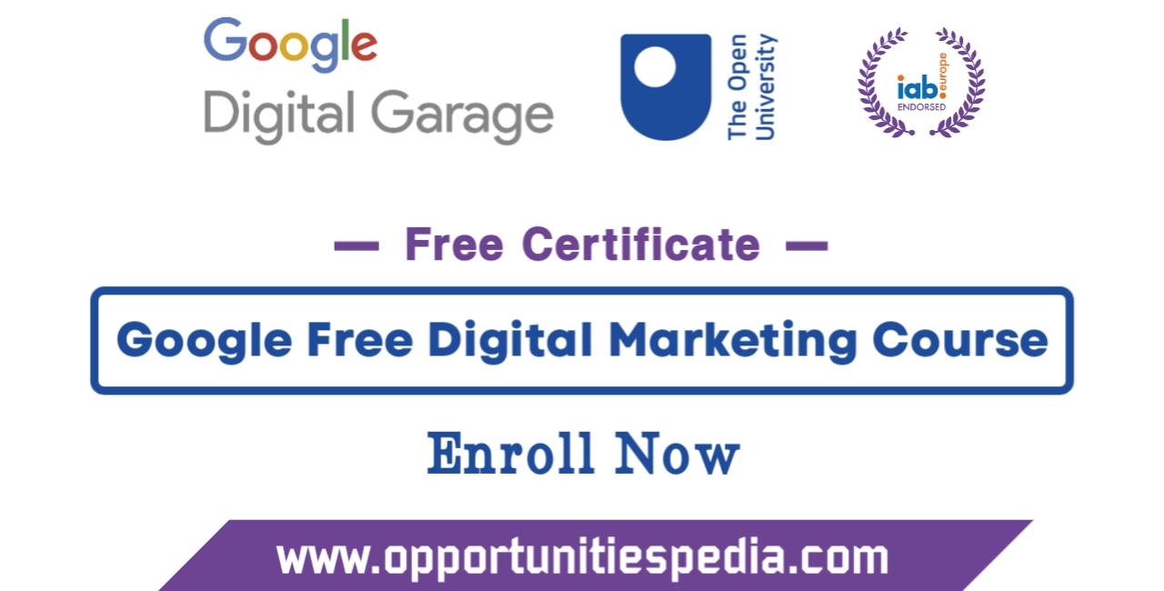Google Free Digital Marketing Course 2024