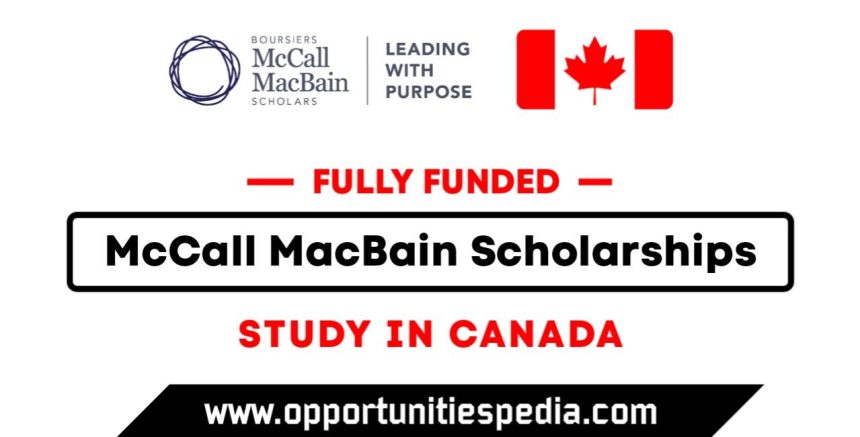 McCall MacBain Scholarships in Canada 2026 (Fully Funded)