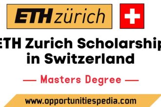 ETH Zurich Excellence Scholarship 2026 (Study in Switzerland)