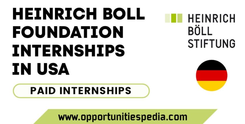 Heinrich Boll Foundation Internships in USA 2026