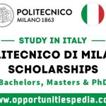 Politecnico Di Milano Scholarships 2025-2026 in Italy (Fully Funded)