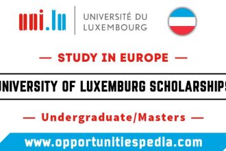University of Luxembourg Scholarships 2025-26 (Study in Europe)