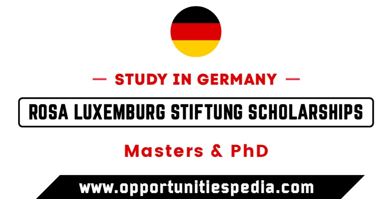Rosa Luxemburg Stiftung Scholarships 2025-2026 in Germany