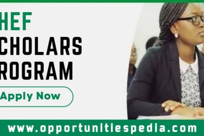 NHEF Scholars Program 2025 for Nigerian students