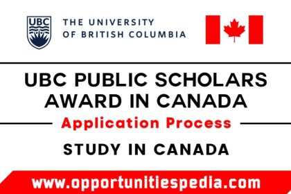 UBC Public Scholars Award in Canada 2025
