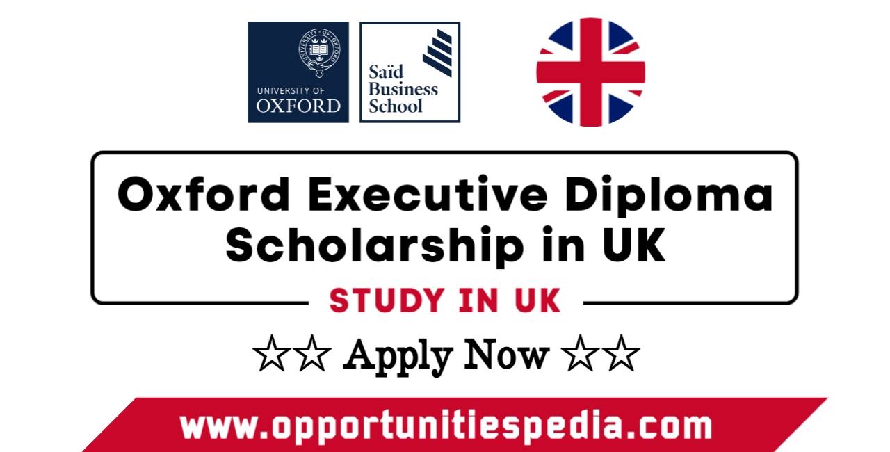 Oxford Executive Diploma Scholarship 2025 in UK (Study in UK)