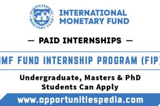IMF Fund Internship Program (FIP) 2026 (Paid Internships)