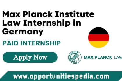 Max Planck Institute Law Internship 2025 in Germany
