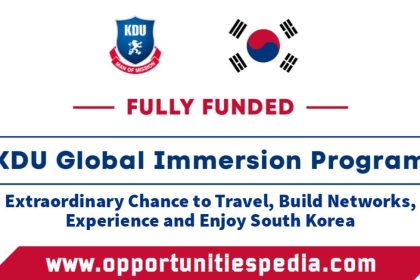 KDU Global Immersion Program 2024 in South Korea | Fully Funded