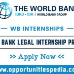 World Bank Legal Internship Program 2025