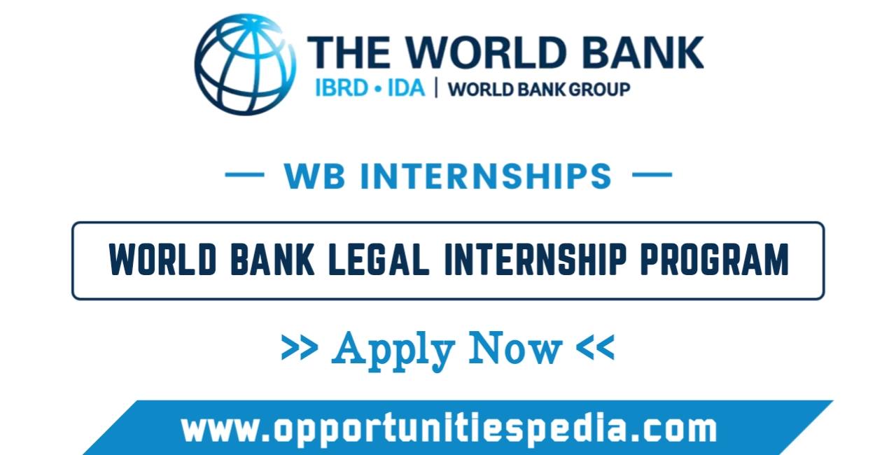 World Bank Legal Internship Program 2025