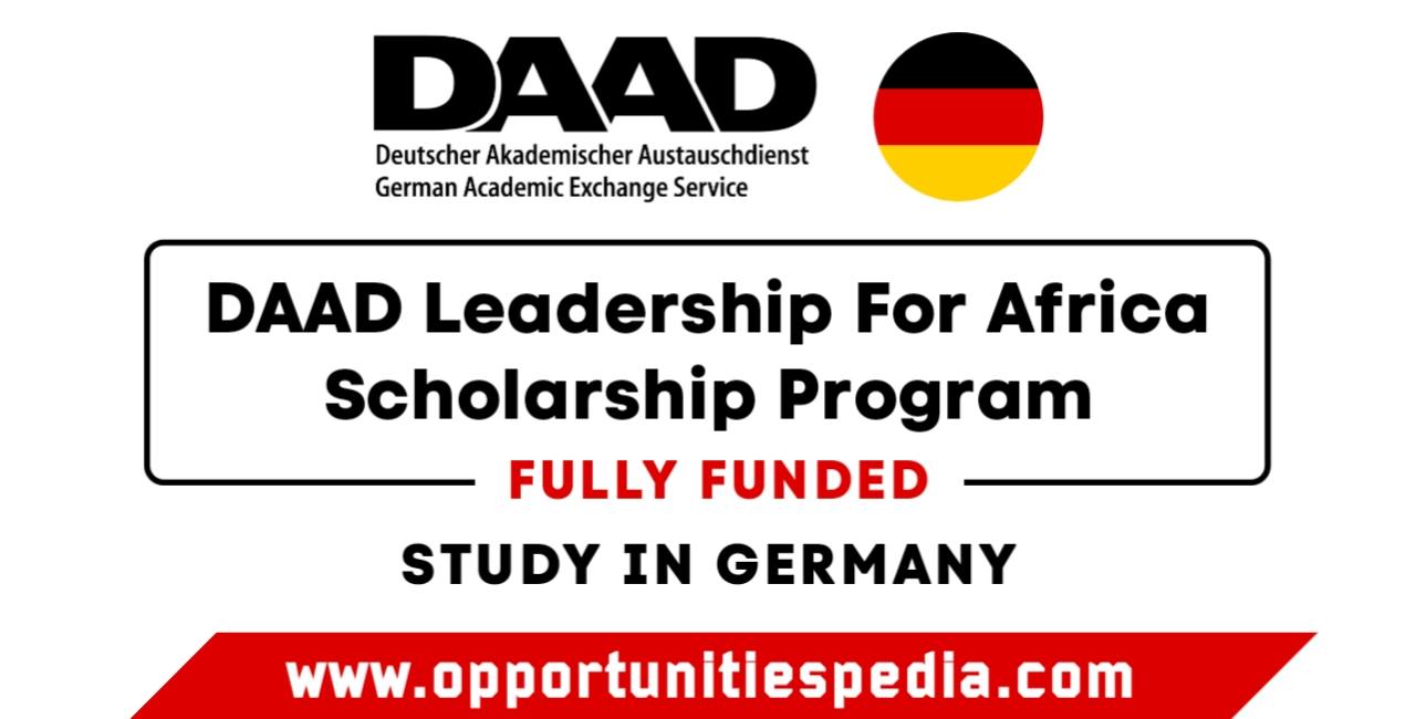 DAAD Leadership for Africa Scholarship Programme 2025 (Study in Germany)