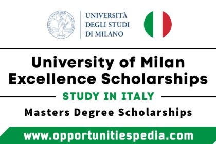 University of Milan Excellence Scholarships 2025-26 in Italy