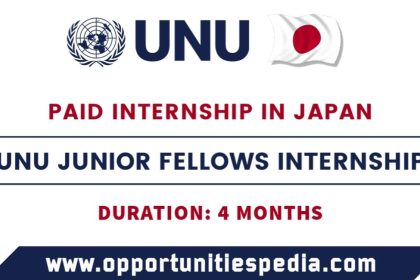UNU Junior Fellows Internship 2025 in Tokyo, Japan