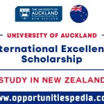 University of Auckland International Excellence Scholarship 2025-26 in New Zealand