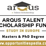 Arqus Talent Scholarship Fund 2024-25 (Study in Europe)