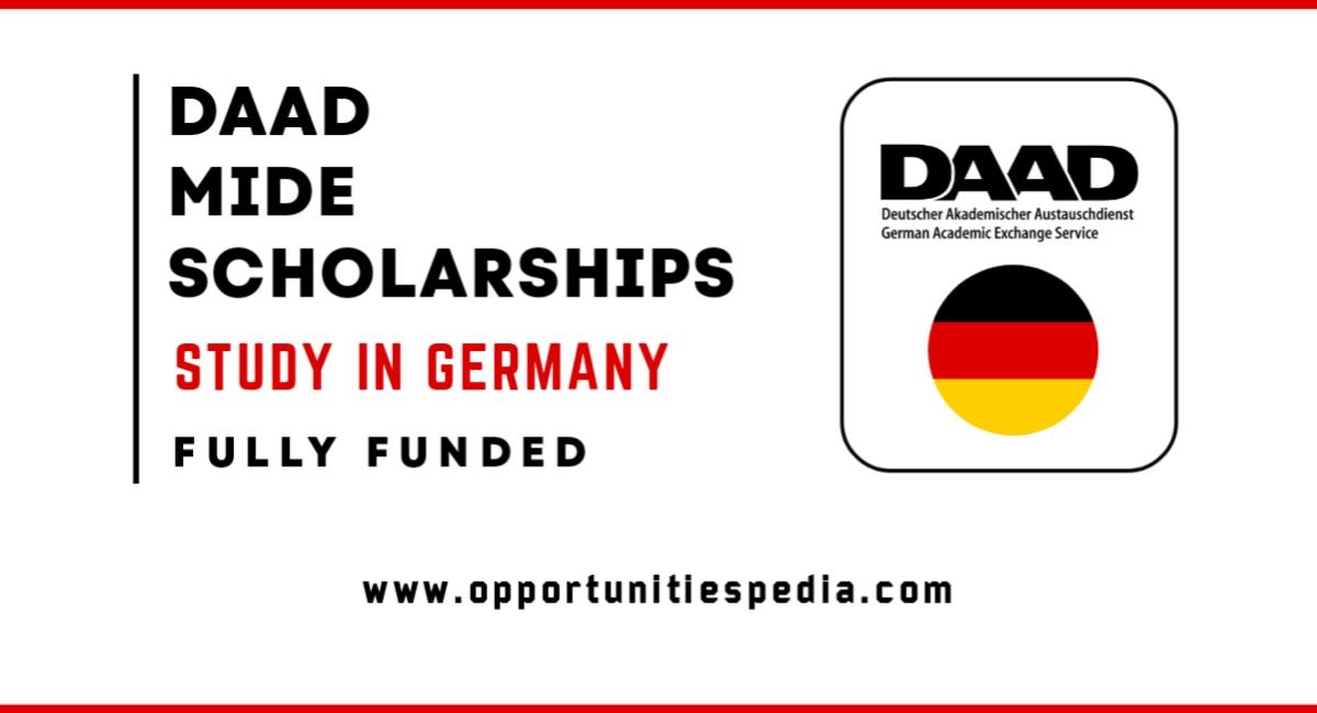 DAAD MIDE Scholarships 2026 in Germany (Fully Funded)