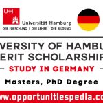 University of Hamburg Merit Scholarships 2024-25 in Germany