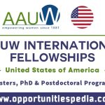 AAUW International Fellowships 2026 in the USA