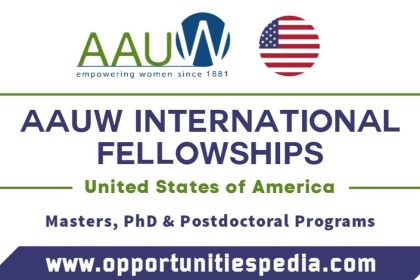 AAUW International Fellowships 2026 in the USA