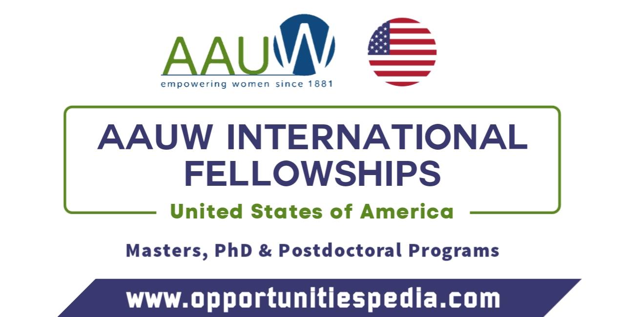 AAUW International Fellowships 2026 in the USA