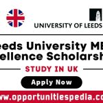 Leeds University MBA Excellence Scholarships 2025 in the UK